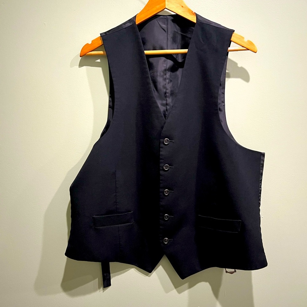 Men’s black waistcoat